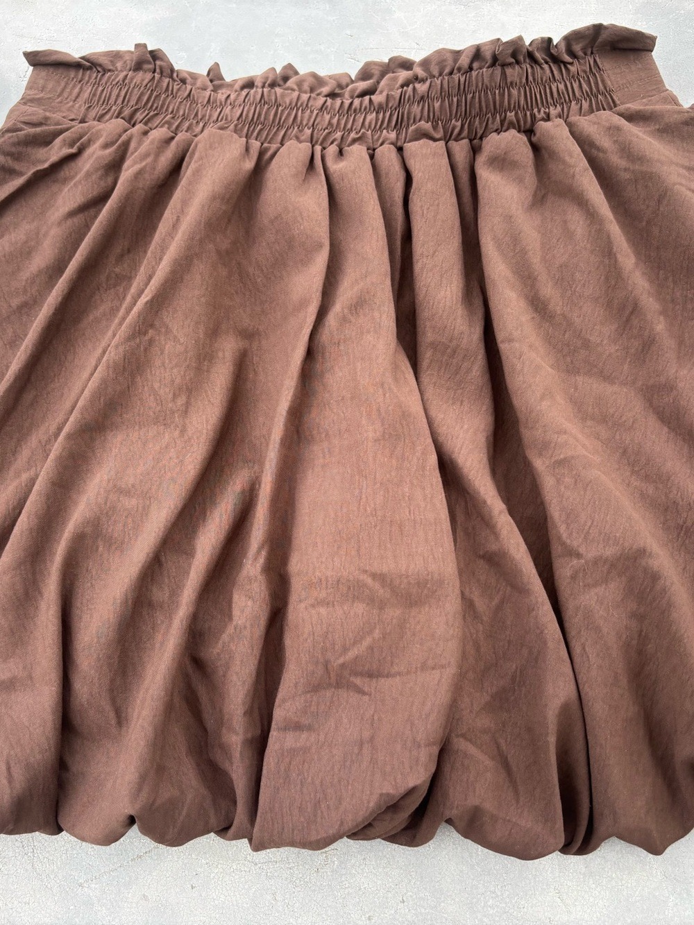 Brown Bubble Hem Skirt Women XL - Picture 5 of 14